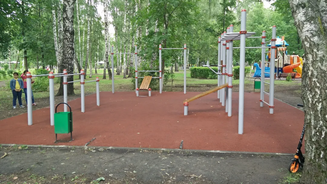 Sbarra per trazioni presso Calisthenics Park at улица Гоголя, Пушкино – foto 1 di 2