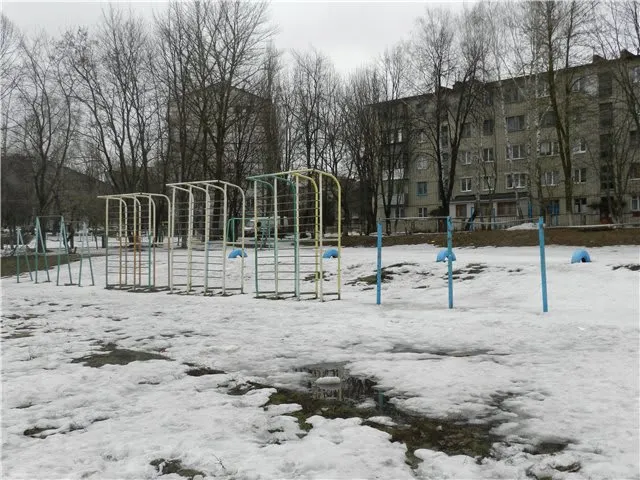 Sbarra per trazioni presso Calisthenics Park at Парковая улица, Железногорск – foto 1 di 3