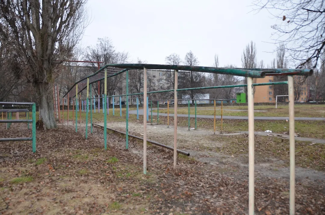 Sbarra per trazioni presso Calisthenics Park at Ленинградская улица, городской округ Курчатов – foto 1 di 4
