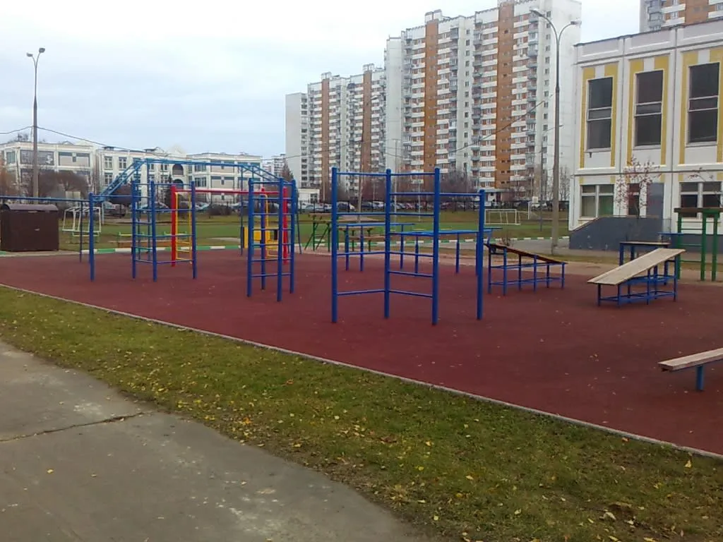 Бруси на майданчику Calisthenics Park at улица Шолохова, Москва – фото 2 з 2