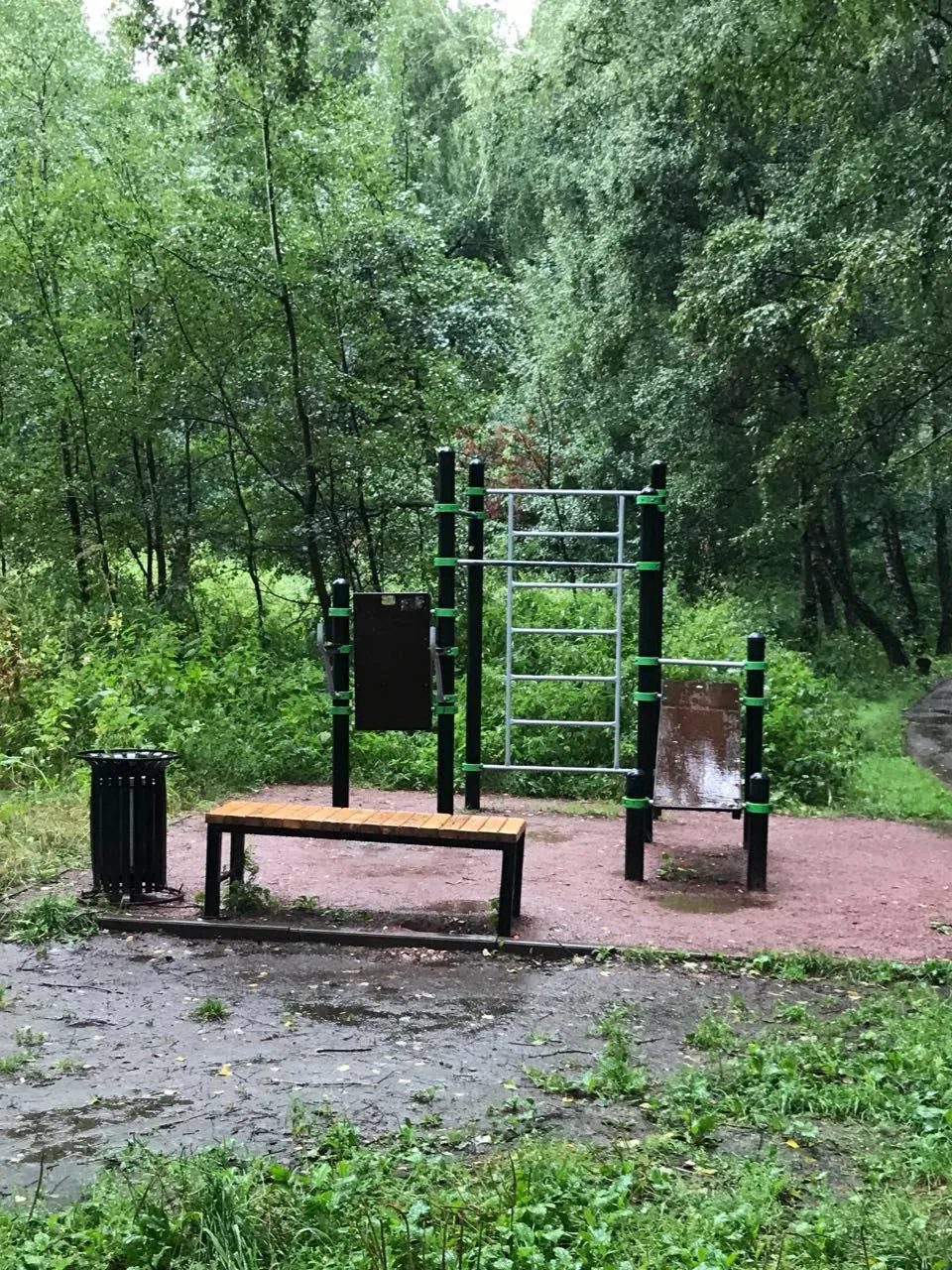 Bară de tracțiuni la Calisthenics Park at Гурьевский проезд, Москва – fotografia 1 din 2