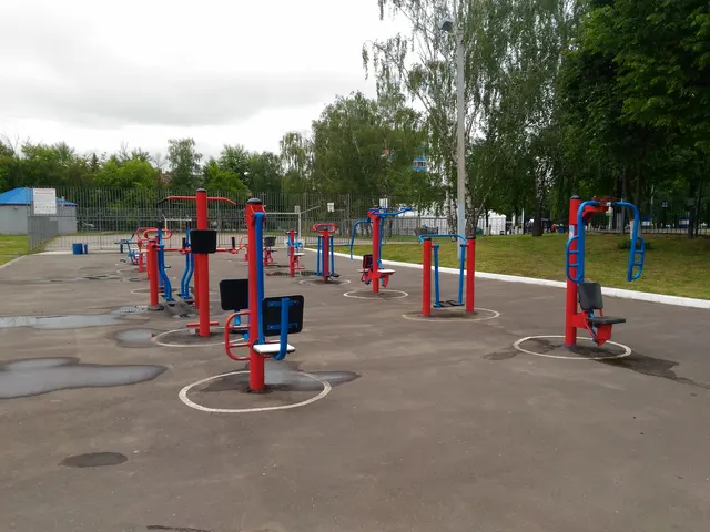 Calisthenics Park at Ледовый дворец Подмосковье, Воскресенск