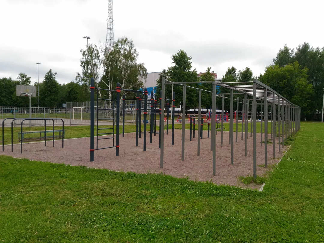 Sprossenwand bei Calisthenics Park at Ледовый дворец Подмосковье, Воскресенск – Foto 4 von 5