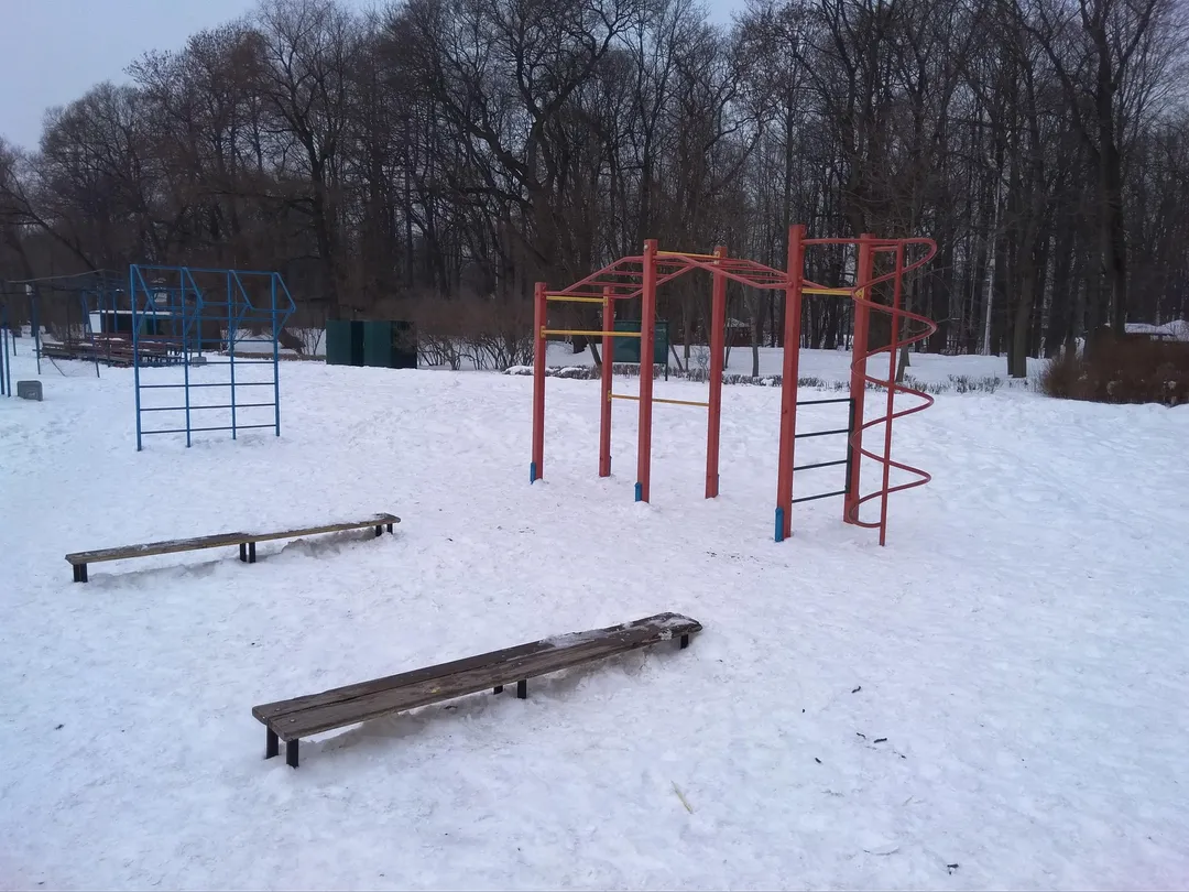 Stazione di arrampicata con corda presso Calisthenics Park at набережная Мартынова, Санкт-Петербург – foto 5 di 5