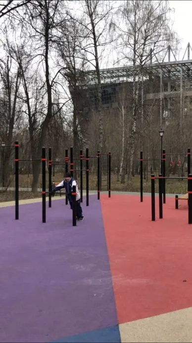 Лавка для преса на майданчику Calisthenics Park at 3-я Песчаная улица, Москва #wp2507 – фото 4 з 6