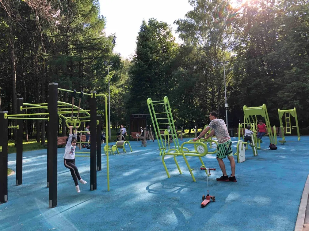 Шведська стінка на майданчику Calisthenics Park at улица Удальцова, Москва #wp2508 – фото 4 з 6