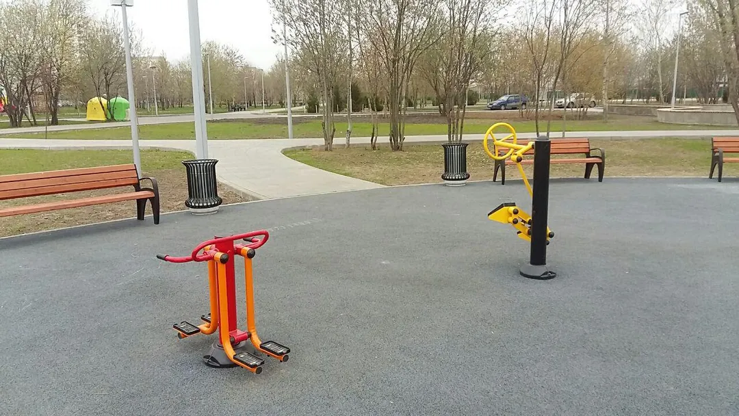 Шведська стінка на майданчику Calisthenics Park at улица Марьинский Парк, Москва #wp2531 – фото 6 з 10