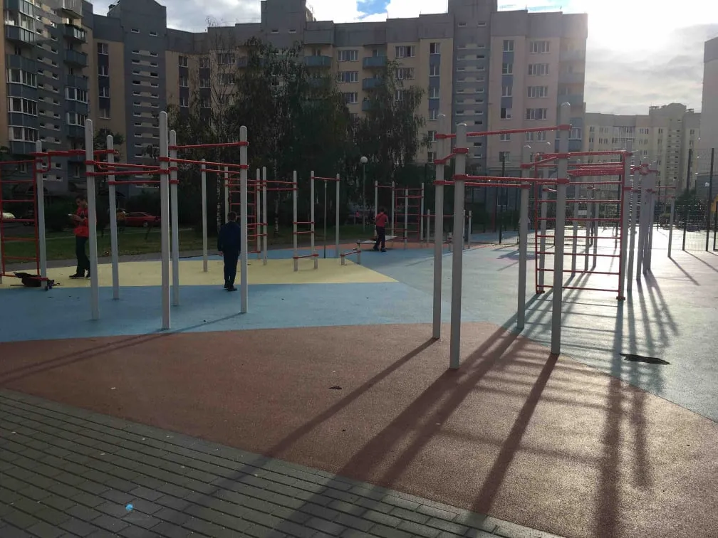 Monkey bar presso Calisthenics Park at улица Маршала Захарова, Санкт-Петербург – foto 3 di 4