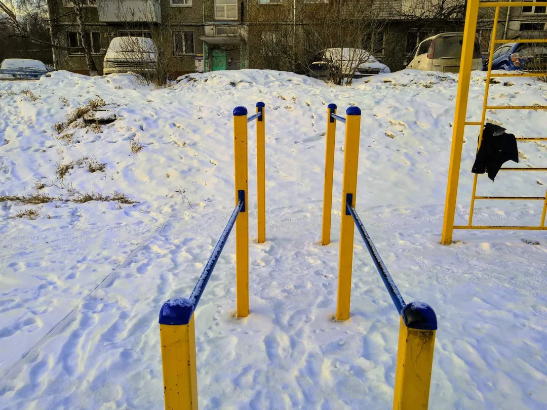 Sprossenwand bei Outdoor Gym in Приморский микрорайон, Иркутск – Foto 5 von 6