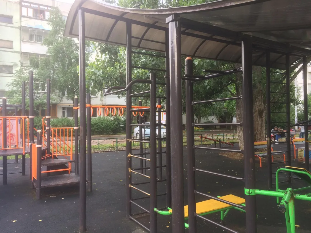 Скамья для пресса на площадке Calisthenics Park at 1-я Заводская улица, Апрелевка – фото 4 из 4