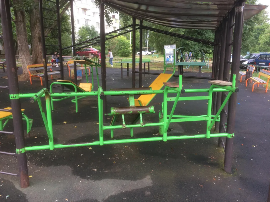 Шведская стенка на площадке Calisthenics Park at 1-я Заводская улица, Апрелевка – фото 3 из 4
