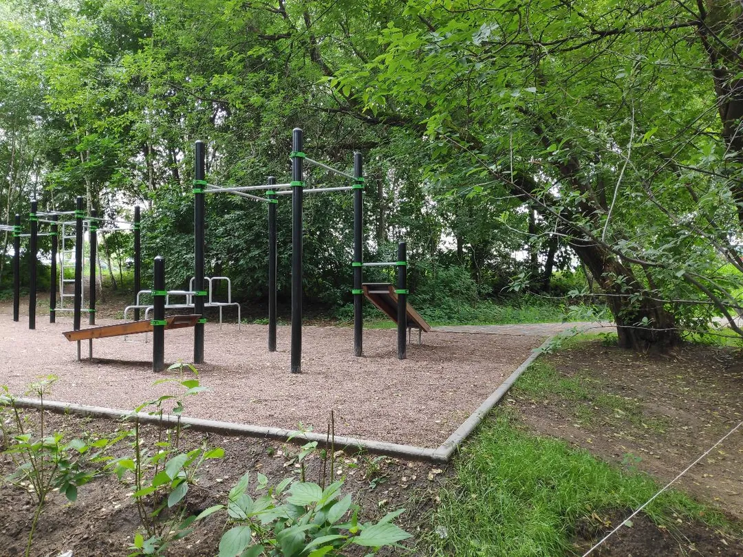 Шведська стінка на майданчику Calisthenics Park at Лукинская улица, Москва – фото 4 з 4