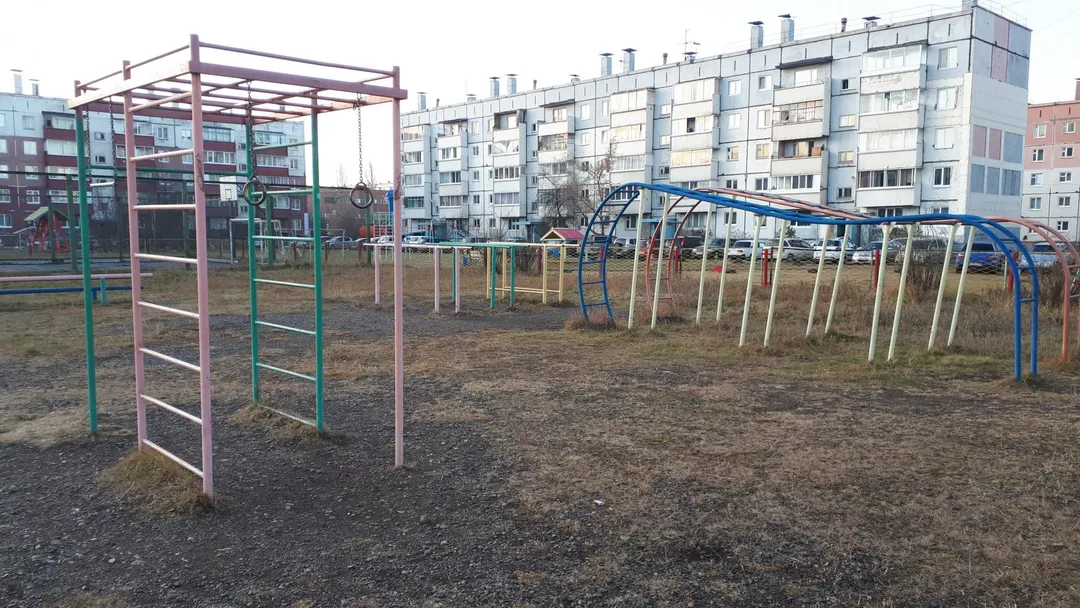 Шведська стінка на майданчику Calisthenics Park at проспект Байконур, Шарыпово – фото 4 з 7