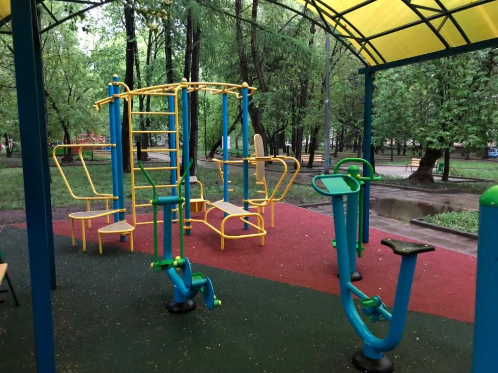 Повітряний степер на майданчику Calisthenics Park at улица Алабяна, Москва #wp2811 – фото 5 з 5