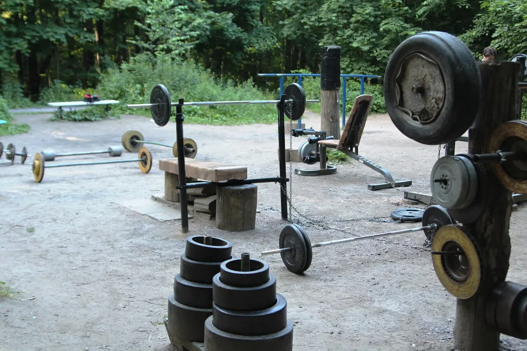 Bancă pentru abdomen la Calisthenics Park at Волоколамское шоссе, Москва #wp2837 – fotografia 6 din 6
