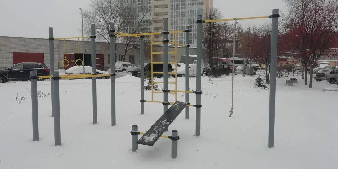 Maniglie per piegamenti presso Calisthenics Park at Гвардейская улица, Казань – foto 2 di 2