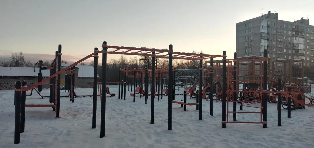 Monkey Bars at Calisthenics Park at Школьный проезд, Мончегорск – photo 3 of 8