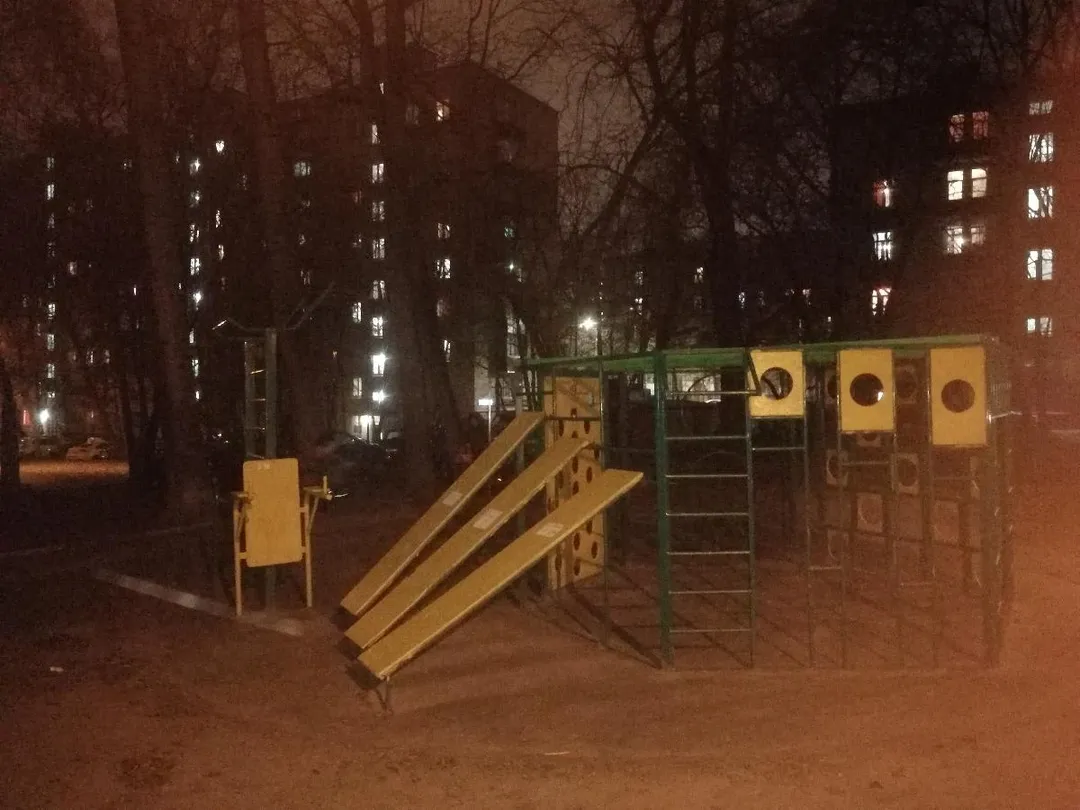 Bare paralele la Calisthenics Park at улица Маршала Неделина, Москва – fotografia 2 din 3