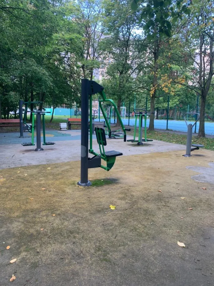 Sbarra per trazioni presso Calisthenics Park at Долгоозёрная улица, Санкт-Петербург – foto 1 di 3
