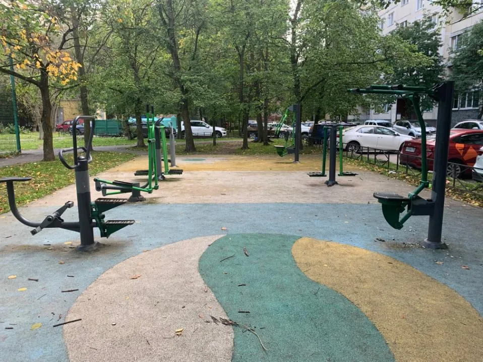 Parallele presso Calisthenics Park at Долгоозёрная улица, Санкт-Петербург – foto 2 di 3