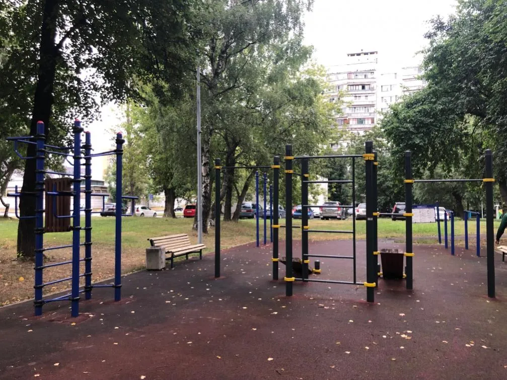 Bare paralele la Calisthenics Park at Михневская улица, Москва – fotografia 2 din 3