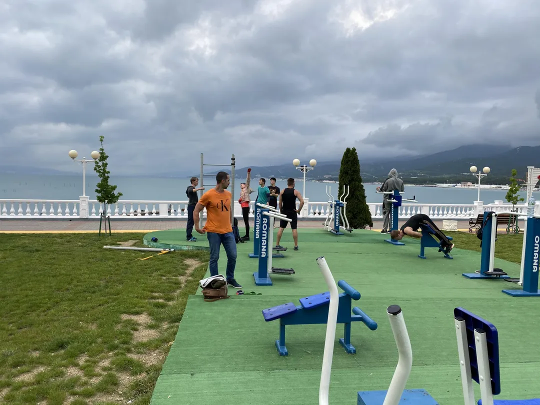 Шведская стенка на площадке Calisthenics Park at улица Мира, Кабардинка #wp3151 – фото 3 из 3