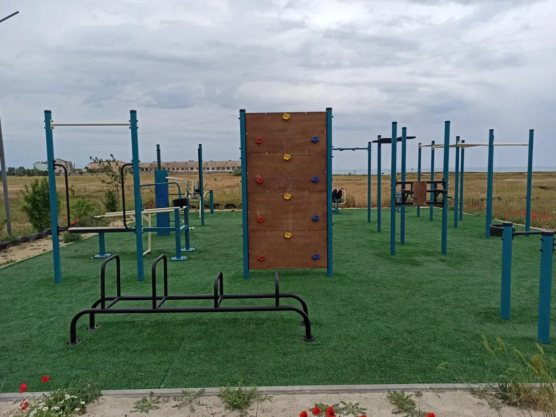 Panca per addominali presso Calisthenics Park at Прибрежная улица, Николаевское сельское поселение – foto 5 di 5