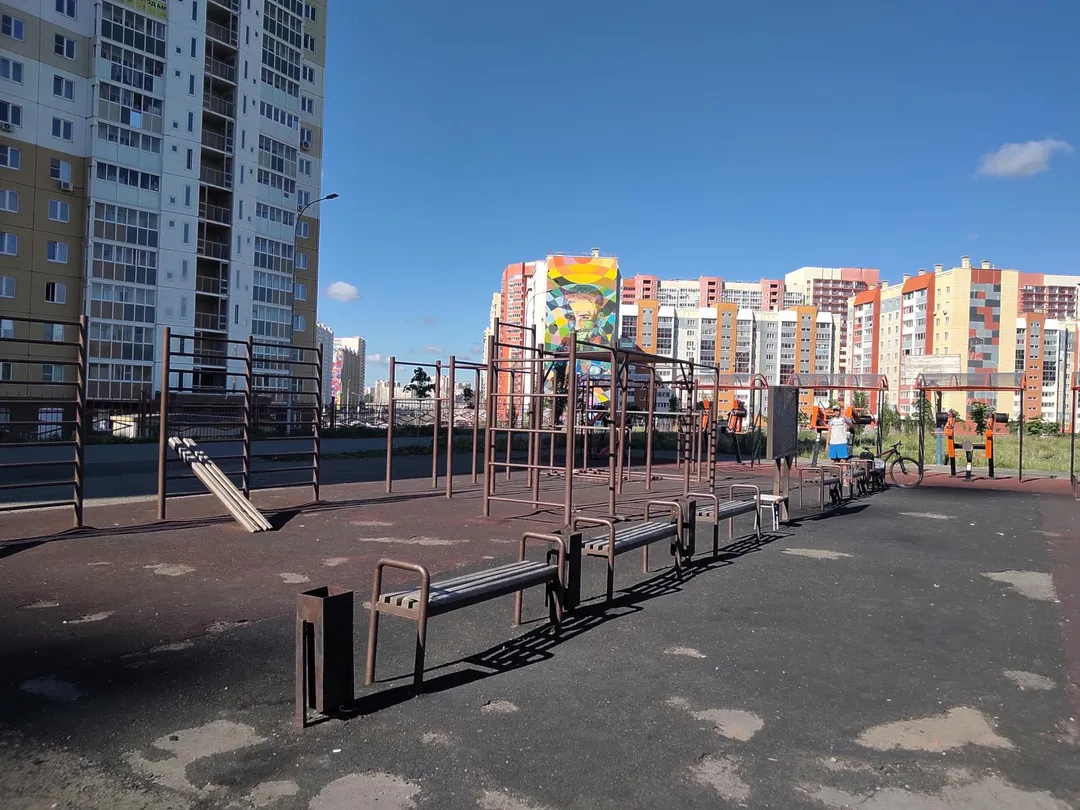 Bară de tracțiuni la Calisthenics Park at улица Университетская Набережная, Челябинск – fotografia 1 din 2
