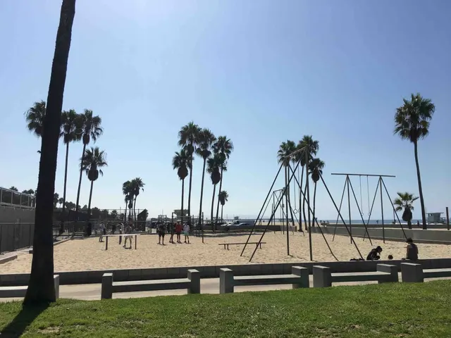 Calisthenics Park at Venice Beach Bike Path, Los Angeles