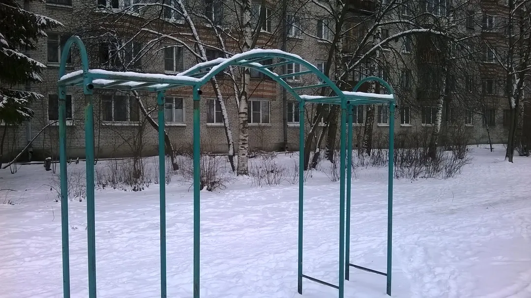 Panca per addominali presso Calisthenics Park at Озерковая улица, Петергоф – foto 4 di 6