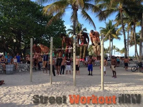 Calisthenics Park at Ocean Drive, Miami