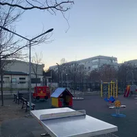 Children play area with tennis table