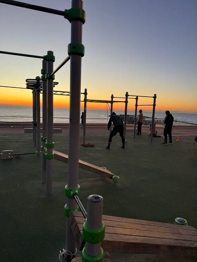 Calisthenics Park at Passeig Marítim de la Mar Bella, Barcelona