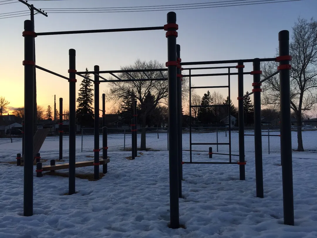 Wall Bars at Calisthenics Park at Northeast Pioneers Greenway, Winnipeg – photo 3 of 4